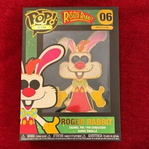 Funko Pop! Roger Rabbit Enamel Pin - White, Pink, Red, Yellow, Gold